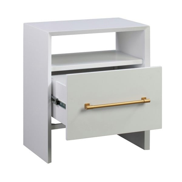 Furniture Edit Libre White Nightstand Bedside Table