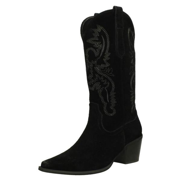 Spot On Ladies Spot On Cuban Heel Cowboy Boots  F51249