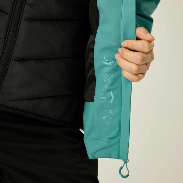 Dare 2B Womens Torrek III Logo Jacket - Teal/Water Ballet - Teal/Water Ballet - 100% Recycled Polyester