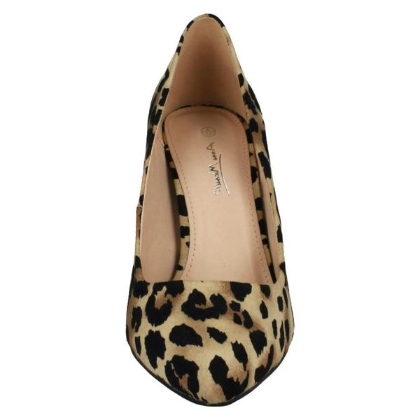 Anne Michelle Ladies Anne Michelle High Heel Pointed Toe Court Shoes