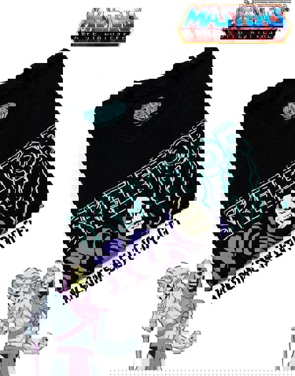 Masters of the Universe Mens Black Skeletor Short Sleeved T-Shirt