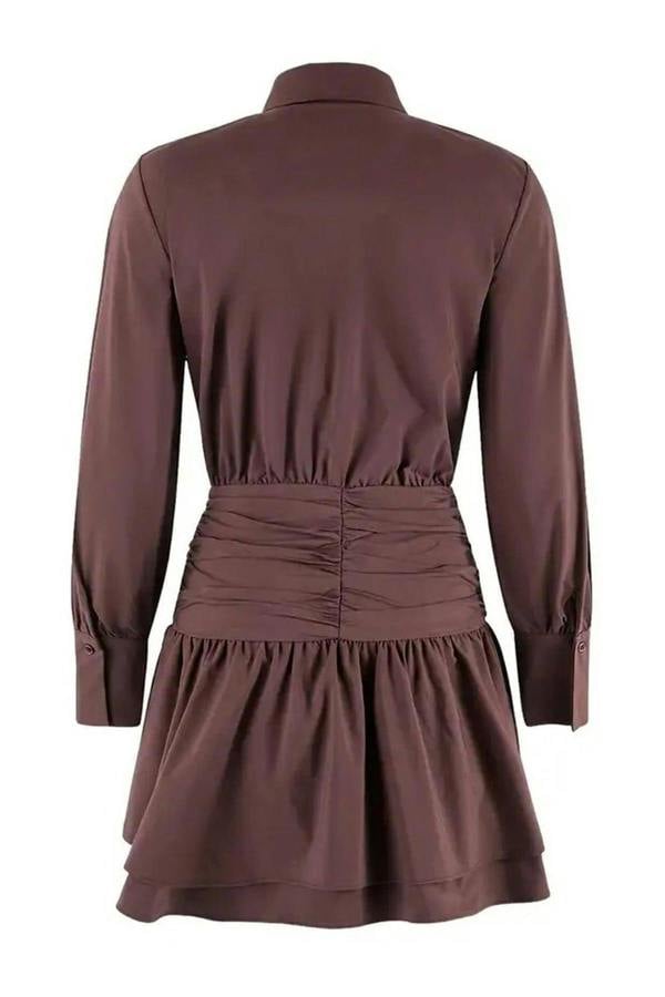 WOVCOR Mini Poplin Woven Dress with Waist Detail