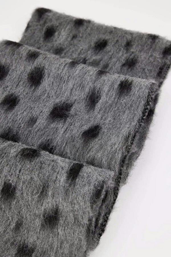 WOVCOR Patterned Soft Textured Knit Scarf
