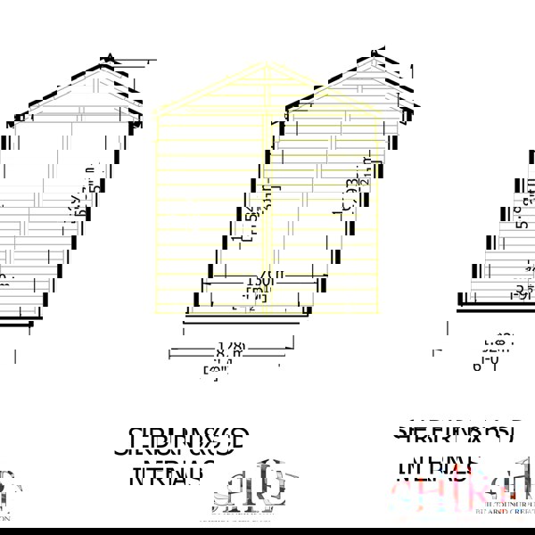 Shire 8x6 single door apex shed 12mm shiplap interlock cladding
