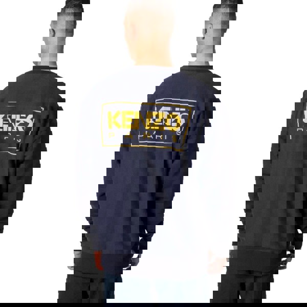 Kenzo Paris Outlined Logo Midnight Blue Sweatshirt XS