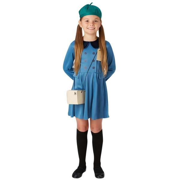 Bristol Novelty Girls Evacuee Costume - Blue - 