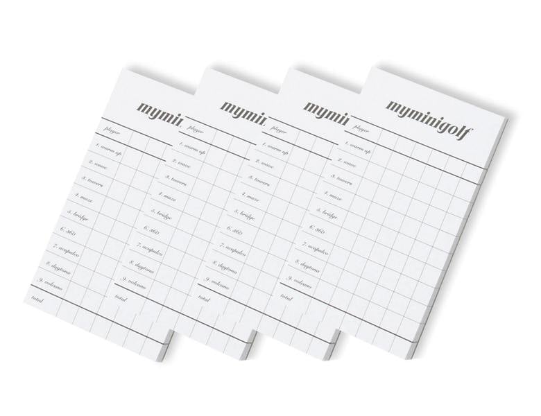 My Mini Golf Set Score Pads - Crazy Golf