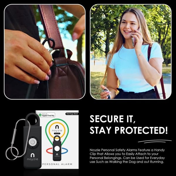 Noyzie LOCATE Rechargeable 130db GPS Tracker Personal Safety Alarm Siren