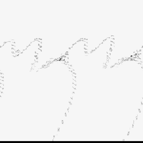 Swarovski Matrix Rhodium Plated Mixed Cut Blue & White Zirconia Necklace 5732265