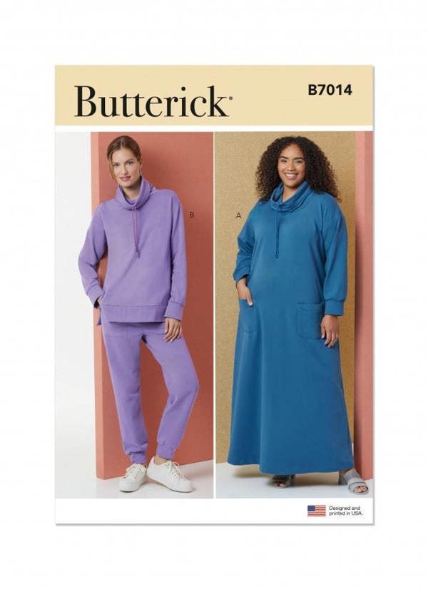 Butterick Sewing Pattern 7014, Dresses, Tops, Trousers for Women, AA (XS-S-M-L-XL) - Easy
