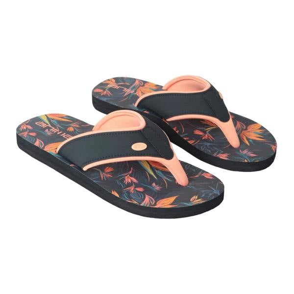 Animal Womens/Ladies Swish Autumn Leaf Recycled Flip Flops - Burnt Orange - 