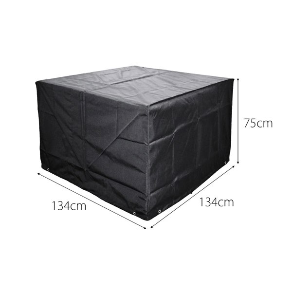 Cozy Bay Furniture Cozy Bay EZBreathe 8 Seat Cube Set Cover in Black