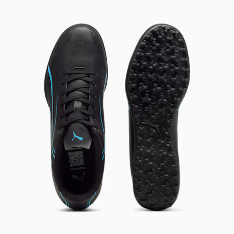 Puma Boys Vitoria TT Football Boots - Black/Luminous Blue