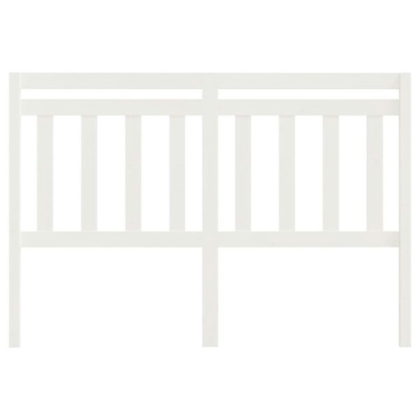 Berkfield Bed Headboard White 166x4x100 cm Solid Wood Pine