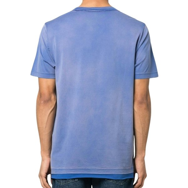 Off-White Wave Off Raw Slim Fit Purple T-Shirt S