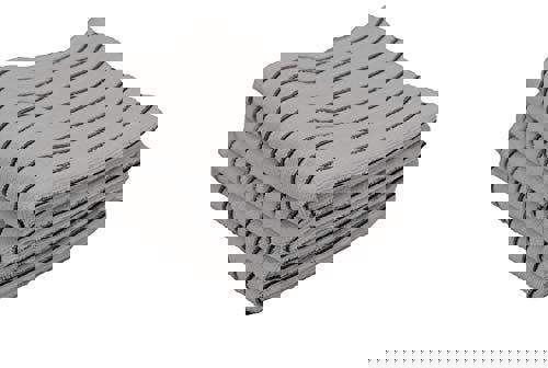 KAV 4 Pieces Soft Microfibre Tea and Dish Towels- Super Absorbent and Lint Free Kitchen Towel with White and Grey Stripe (45x65 cm, 300 GSM)