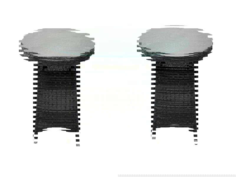 Fimous Rattan Garden Furniture Dining Set Table And Chairs Wicker Patio Outdoor 4 chairs plus medium round table
