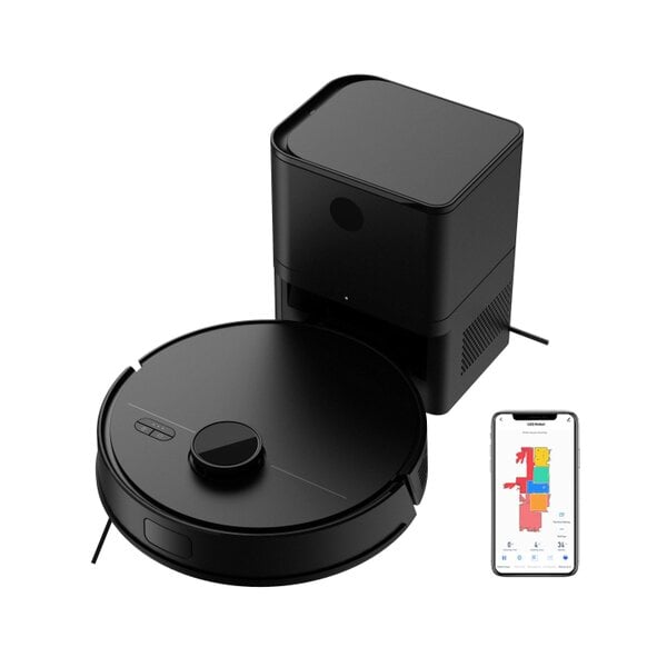 Liectroux Robot vacuum cleaner with self-emptying, laser navigation and app control