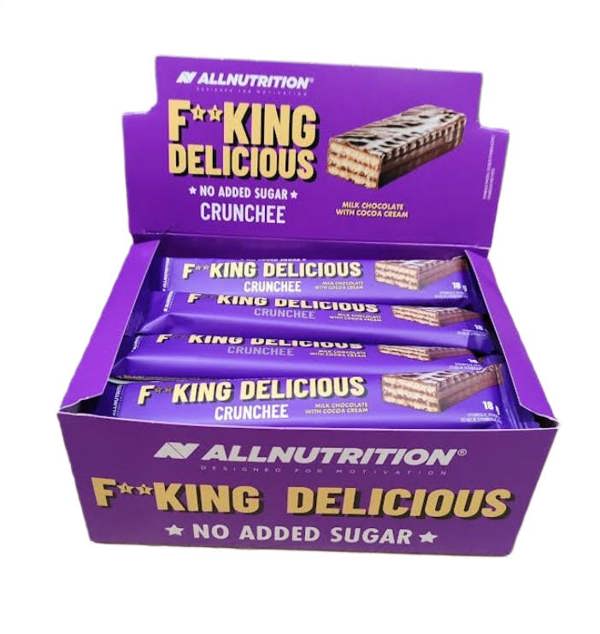 Allnutrition Fitking Delicious Crunchee, Milk Chocolate with Cocoa Cream - 20 x 18g
