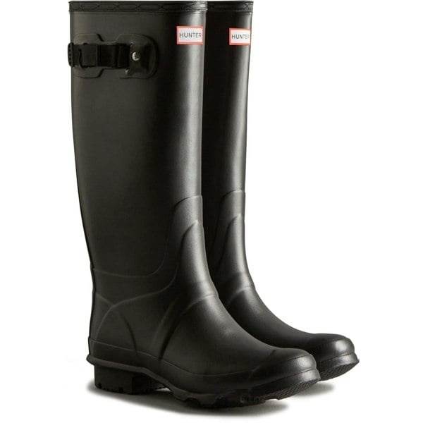 Hunter Huntress Wide Leg Wellington Boots Womens - Black