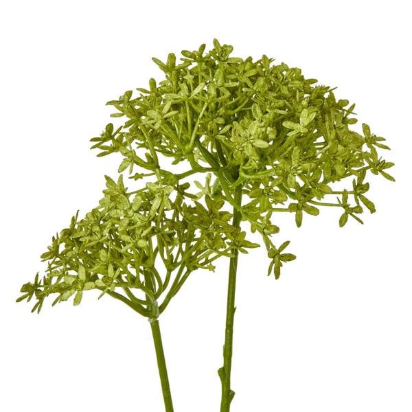 Wyld Haus Set of 3 Artificial Flowers Green Crown Hydrangea Stems