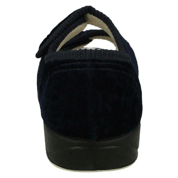 Padders Ladies Padders Wide Fitting Open Toe Slippers - Lydia