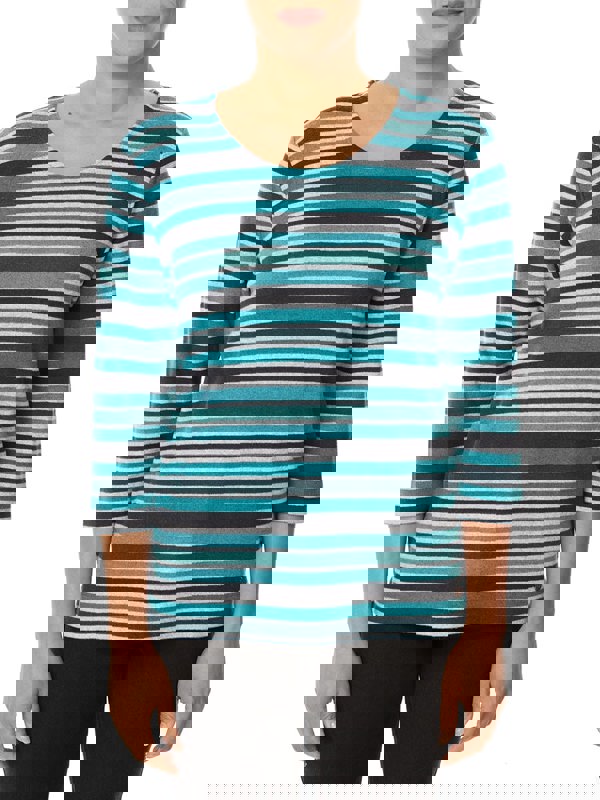 PennyPlain Striped Top - Peacock