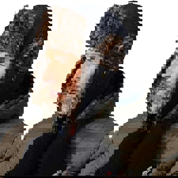 Mountain Warehouse Unisex Adult Furry Bomber Hat - Charcoal - 