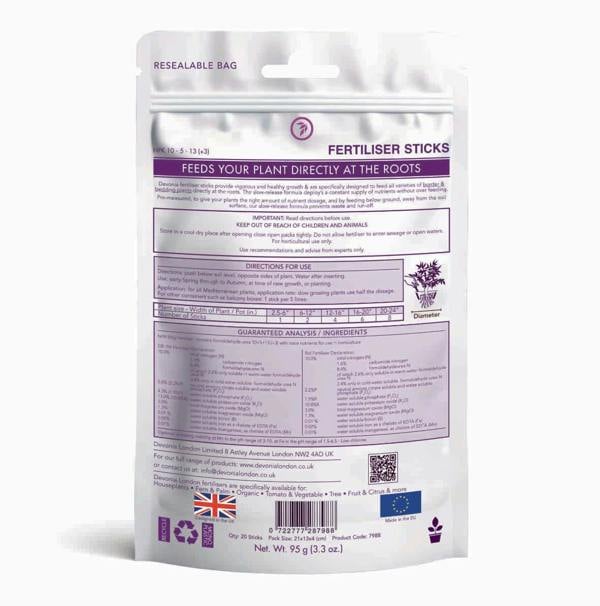 Borders and Bedding Plant Food Sticks - Devonia London
