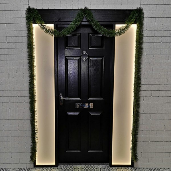 Samuel Alexander 6m (20ft) x 10cm Fine Cut Green Christmas Garland Tree Decoration