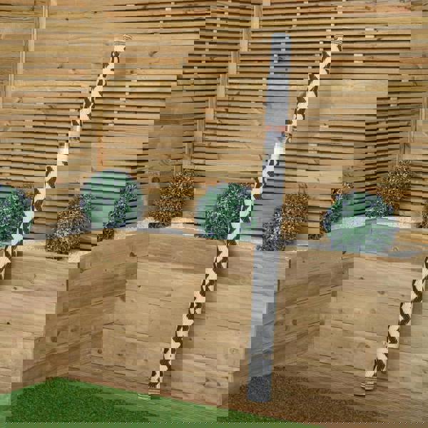 Samuel Alexander 1.5m x 2.1m Atlantis Large Outdoor Alfresco Patio Rug Mat in Onyx