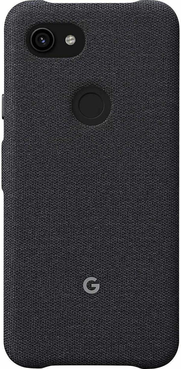 Google Genuine Google Pixel 3a XL Carbon Black Cover Fabric Case GA00787