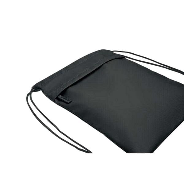 MidOcean RPET Polyester Drawstring Bag - Black - 