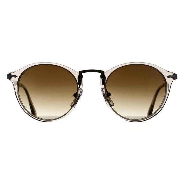 Persol Sunglasses PO3166S 124051 Transparent Brown Grey Clear Gradient Brown