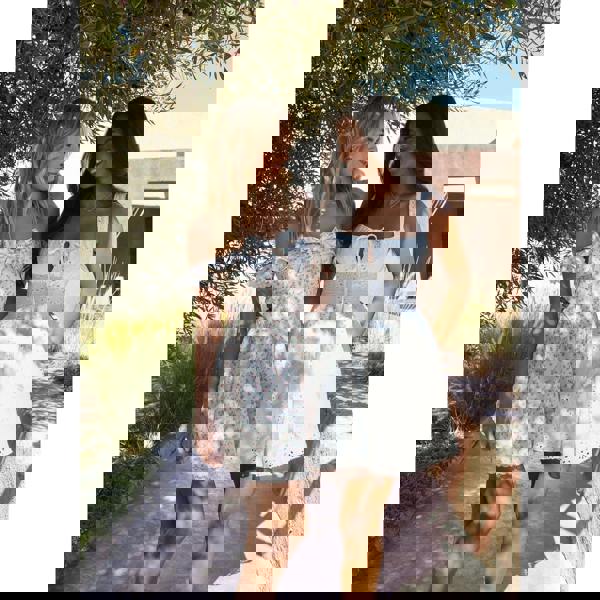 Pink Vanilla Broderie Skater Dress