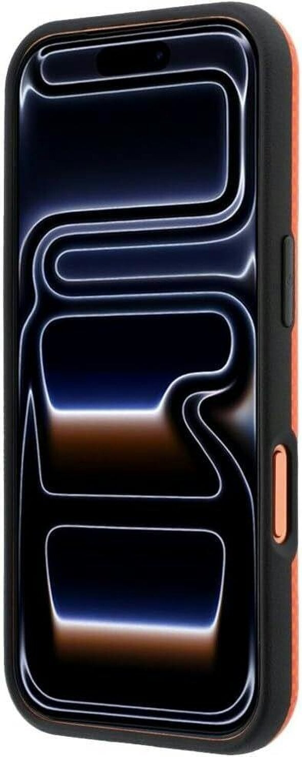 BMW M Quadrille Kevlar Metal Logo Case with MagSafe for iPhone 17/18 Pro 6.3" Orange - BMHMP18L25SWPUKEO