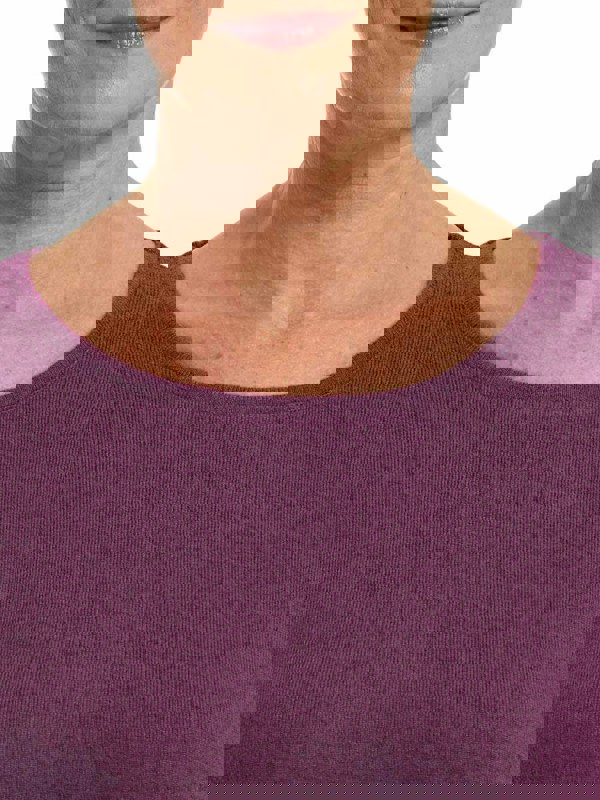 PennyPlain Cross Over Hem Tunic - Amethyst