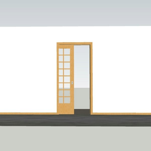 T-mech Hideaway Single Pocket Door Kit