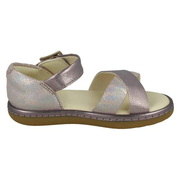 Clarks Girls Clarks Cross Detailed Sandals Skylark Pure T
