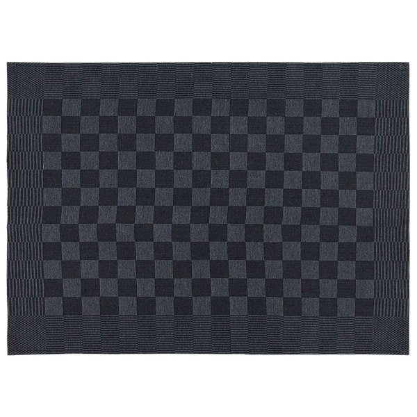Berkfield 20 Piece Towel Set Black and Grey Cotton