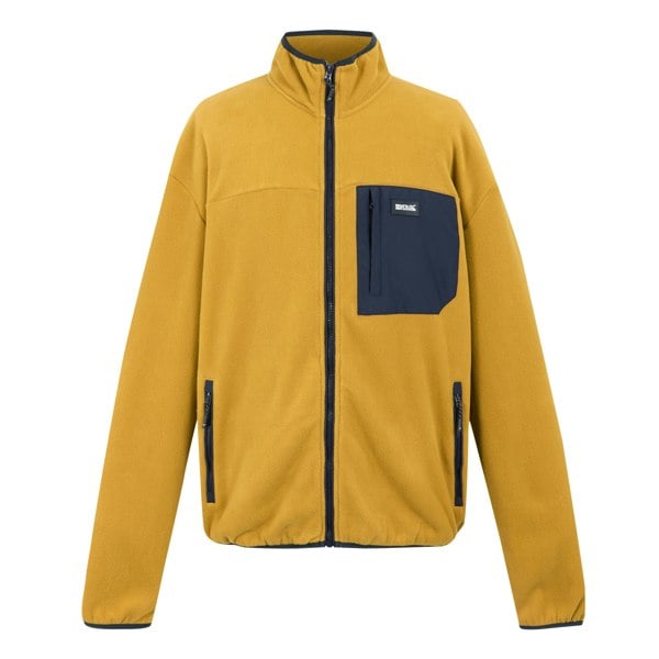 Regatta Men's Frankie Full Zip Fleece Jacket - Mustard/Navy