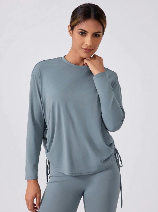 Anniou Side-Drawstring Quick-Dry Pullover