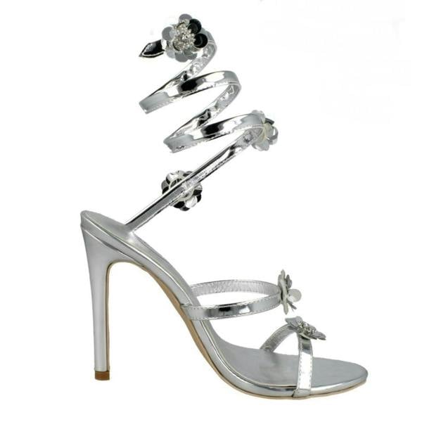 Spot On Ladies Spot On High Heel Strappy Sandals