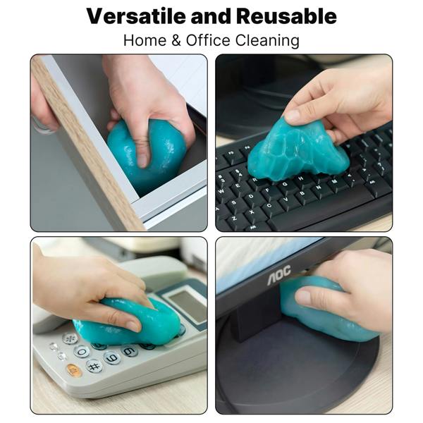 ULTRICS Dust Cleaner Gel Putty, Soft Flexible Cleaning Kit for Keyboards, Laptops, Car Vents and Electronics