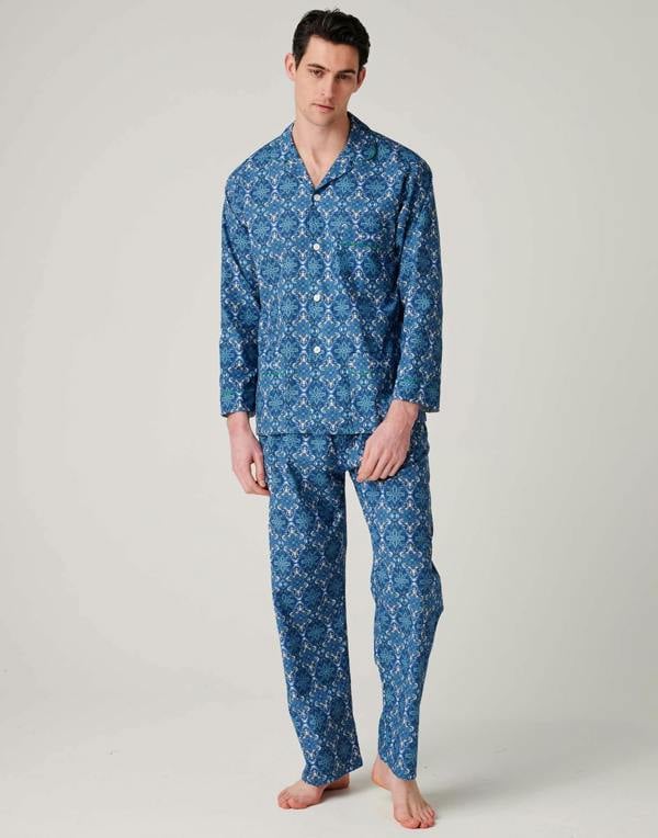 British Boxers Men's Crisp Cotton Pyjama Set – Marrakesh Paisley