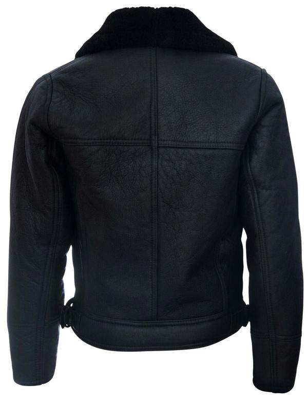 Infinity Leather Mens Sheepskin Leather WW2 Bomber Jacket-Tucson