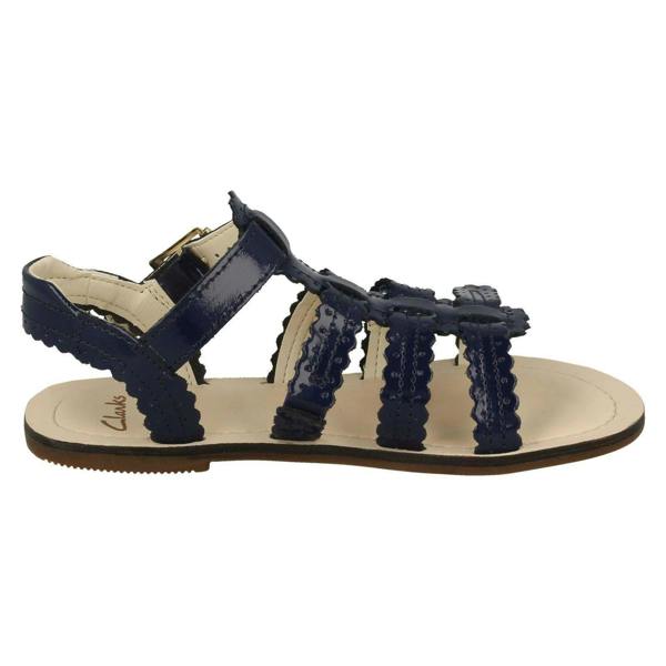 Clarks Girls Clarks Buckle Fastening Open Toe Sandals Loni Moon