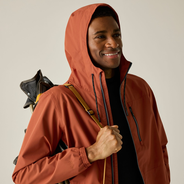 Regatta Mens Shorebay Waterproof Jacket - Brick/Black