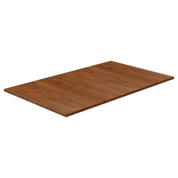 Berkfield Bathroom Countertop Dark Brown 100x60x1.5cm Treated Solid Wood