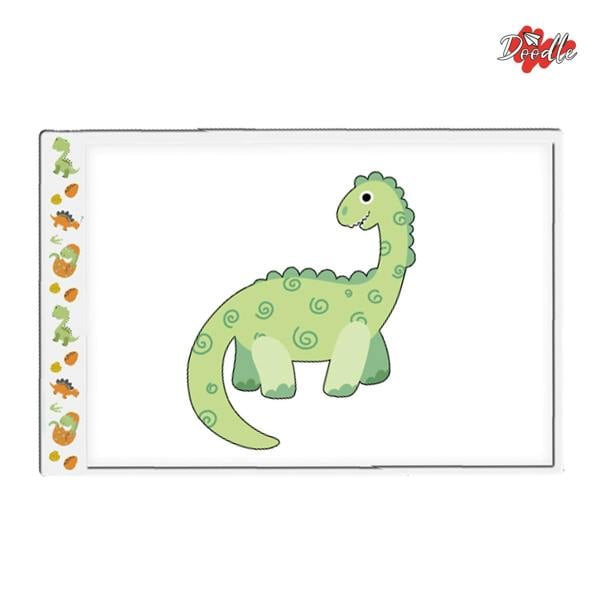 Aquarius Doodle A4 Ultra-Thin LED Dinosaur Tracing Pad, USB Powered Light Box for Art